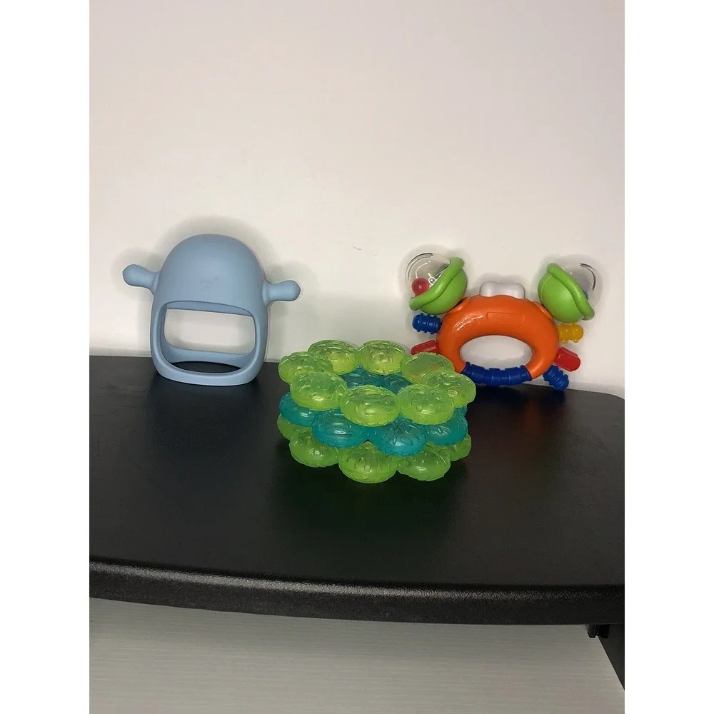 Set Baby Teething Ring Water‎ Filled, 1 Teether Chewing1 BPA Free Soothing Gums